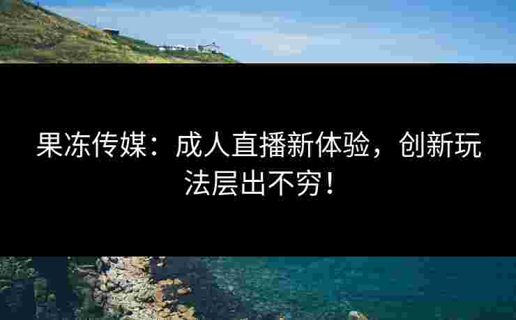 果冻传媒：成人直播新体验，创新玩法层出不穷！